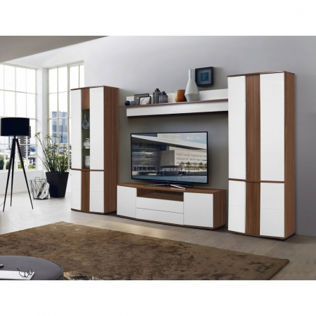 Seturi mobila living - LIVING DONA 1 ALB+FRASIN SHIMO 332x45x208cm