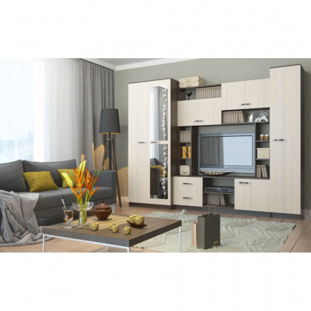 Mobilier living - LIVING FLORA RO WENGE+MESTEACAN 270X54X210 cm