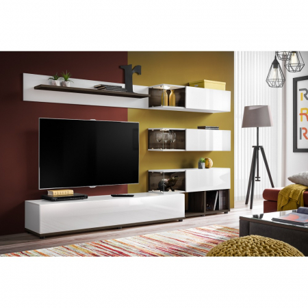 Mobilier living - Living Silk alb perla, 240x40x150cm