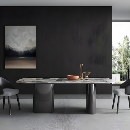 Mese bucatarie - MASA DINING 6240# MARMURA CULOARE GRI 1600x800x750