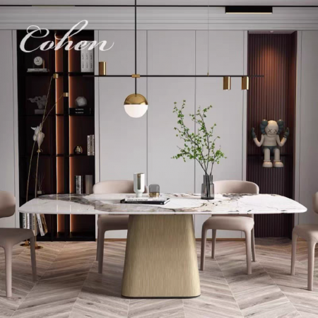 Masa dining 627 marmura alba 1600x800x750 [2]