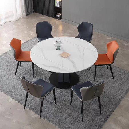 Mese bucatarie - Masa rotunda dining marmura 681 1350x750