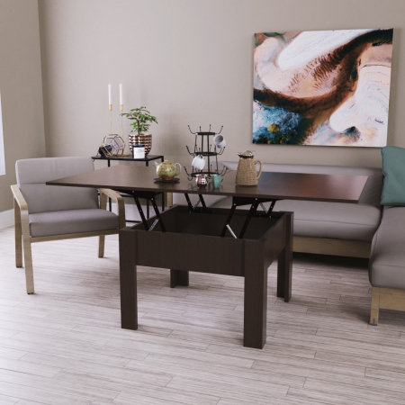 Masuta cafea - MASA TRANSFORMER COMFORT LIGHT WENGE