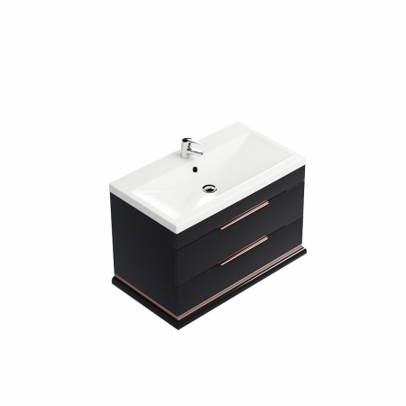 Lavoar baie cu masca - Masca baie Hermes, 81x55x45cm, Negru