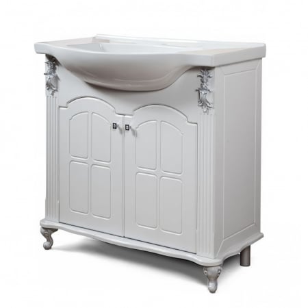Lavoar baie cu masca - Masca baie + lavoar Versailles, 85x88x45cm, Argint