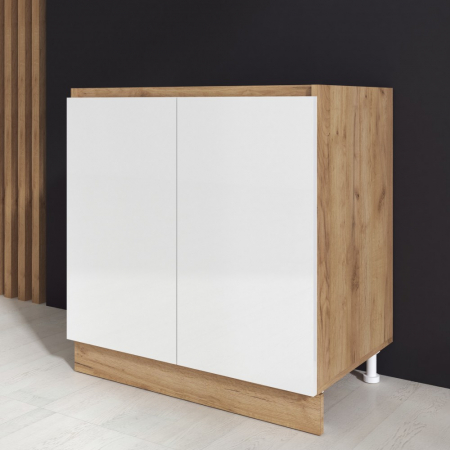 Masca chiuveta Chelsea, 80-2u, Stejar K003 + Acril Alb [0]