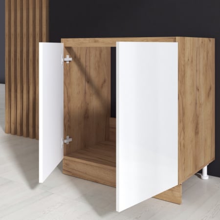 Masca chiuveta Chelsea, 80-2u, Stejar K003 + Acril Alb [1]