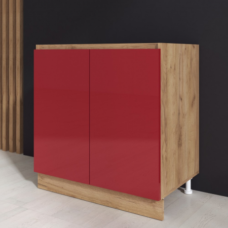 Masca chiuveta Chelsea, 80-2u, Stejar K003 + Acril Rosu [0]