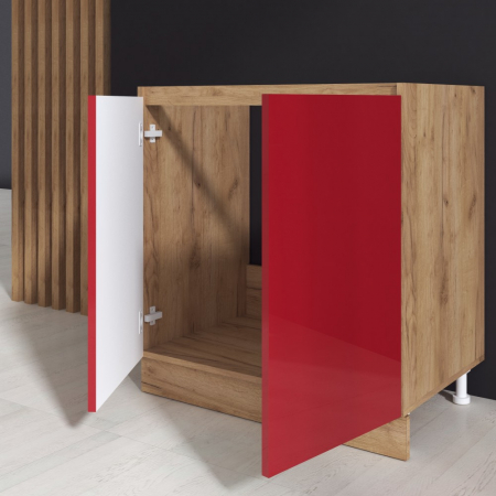 Masca chiuveta Chelsea, 80-2u, Stejar K003 + Acril Rosu [1]