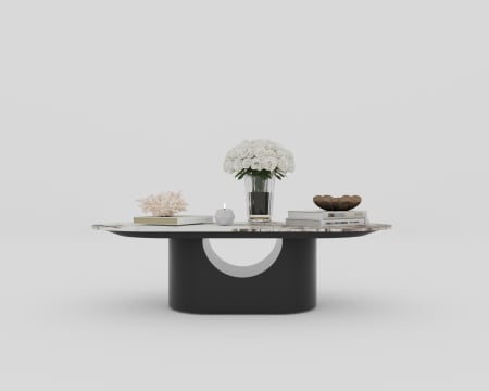 MASUTA CAFEA BERLIN MARMURA BLAT ALB 140x60x40cm [1]
