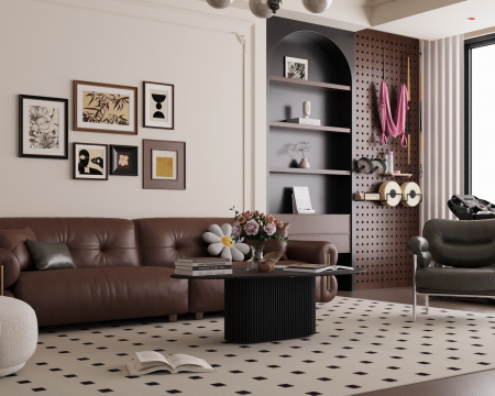 MASUTA CAFEA BIANCO MARMURA+MDF 140x70x40 cm [4]