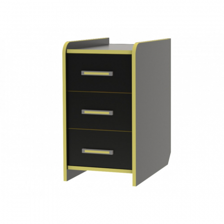 Birouri - Noptiera birou PC KL 9.3 wenge+galben