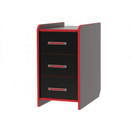 Birouri - Noptiera birou PC KL 9.3 wenge+rosu