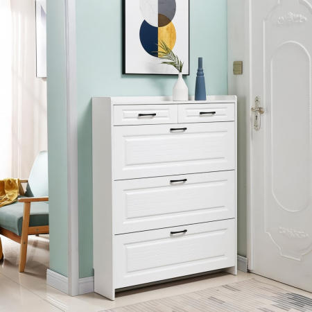 Mic mobilier - Pantofar H100 MDF White 100x24x120cm