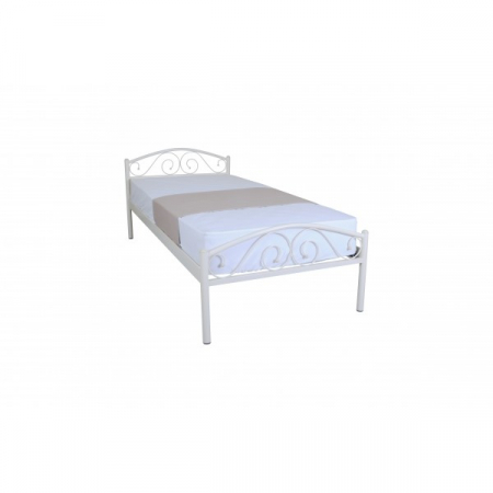 Mobilier dormitor - Pat Metalic ALICE LUX, 90x200cm - Bej
