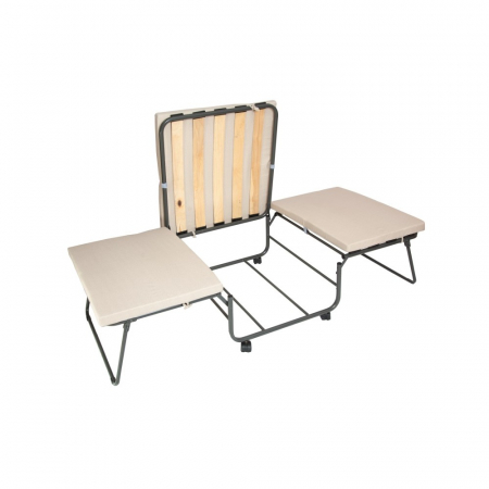 Pat metalic pliant Kristin c940, 195x79x46cm, crem [1]