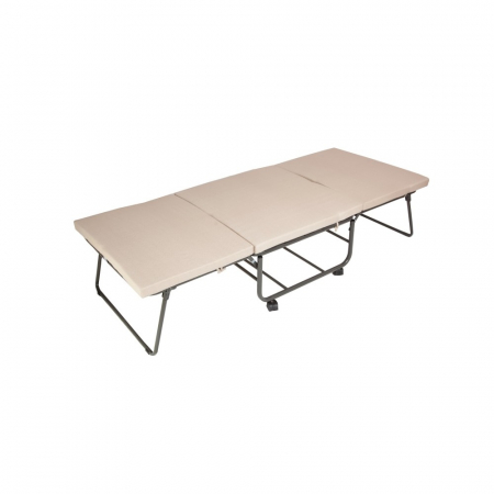 Mobilier dormitor - Pat metalic pliant Kristin c940, 195x79x46cm, crem