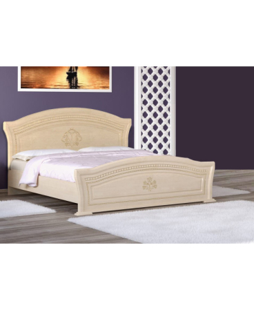 Mobilier dormitor - Pat mijloc Milano, Mesteacan