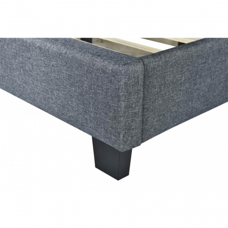Pat tapitat Modern 90x200cm, suport saltea inclus, culoare Gri [3]