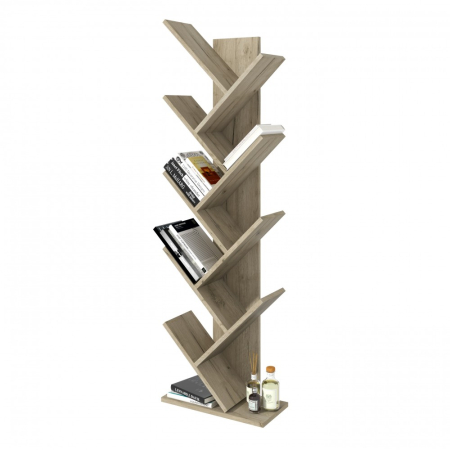 Raft pentru carti, 43x20x143cm, Stejar k002 [2]