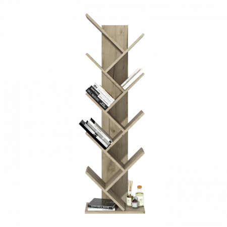 Raft pentru carti, 43x20x143cm, Stejar k002 [1]