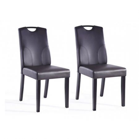Scaune bucatarie - Set 2 scaune RH6002C NEGRU