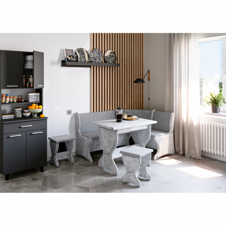 Coltare de bucatarie - Set bucatarie Argentina Gri Ciment