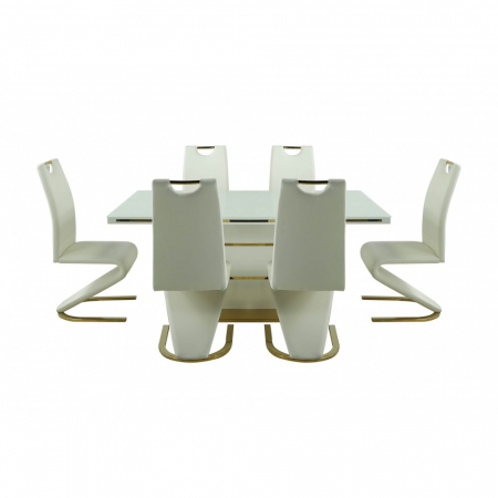 Set masa DA1128G + 6 SCAUNE DA2626G,160x90x75 cm [5]