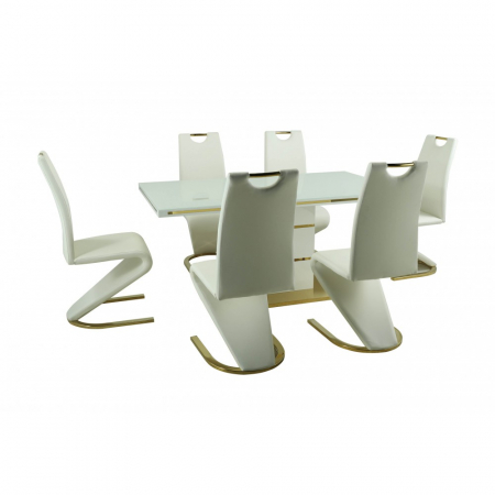 Set masa DA1128G + 6 SCAUNE DA2626G,160x90x75 cm [2]