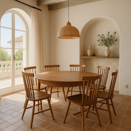 Mobilier living - Set masa Geo + 6 Scaune Nuc