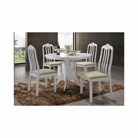 Set masa RH7066T + 4 scaune 559C, 101x101x78 cm, White [0]