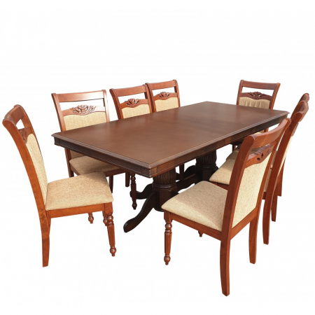 Set masa RH7132 + 8 scaune RH8064,160x100x77 cm, Dirty oak [1]