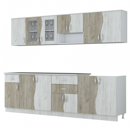 Set mobila bucatarie Paula S stejar k001/k002 [1]