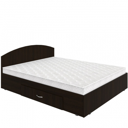 Set pat Mijloc 160 si Saltea Mattres Wenge [2]