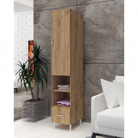Mobilier baie - Soldat, 35x35x180 cm, 1U-1S Stejar K003