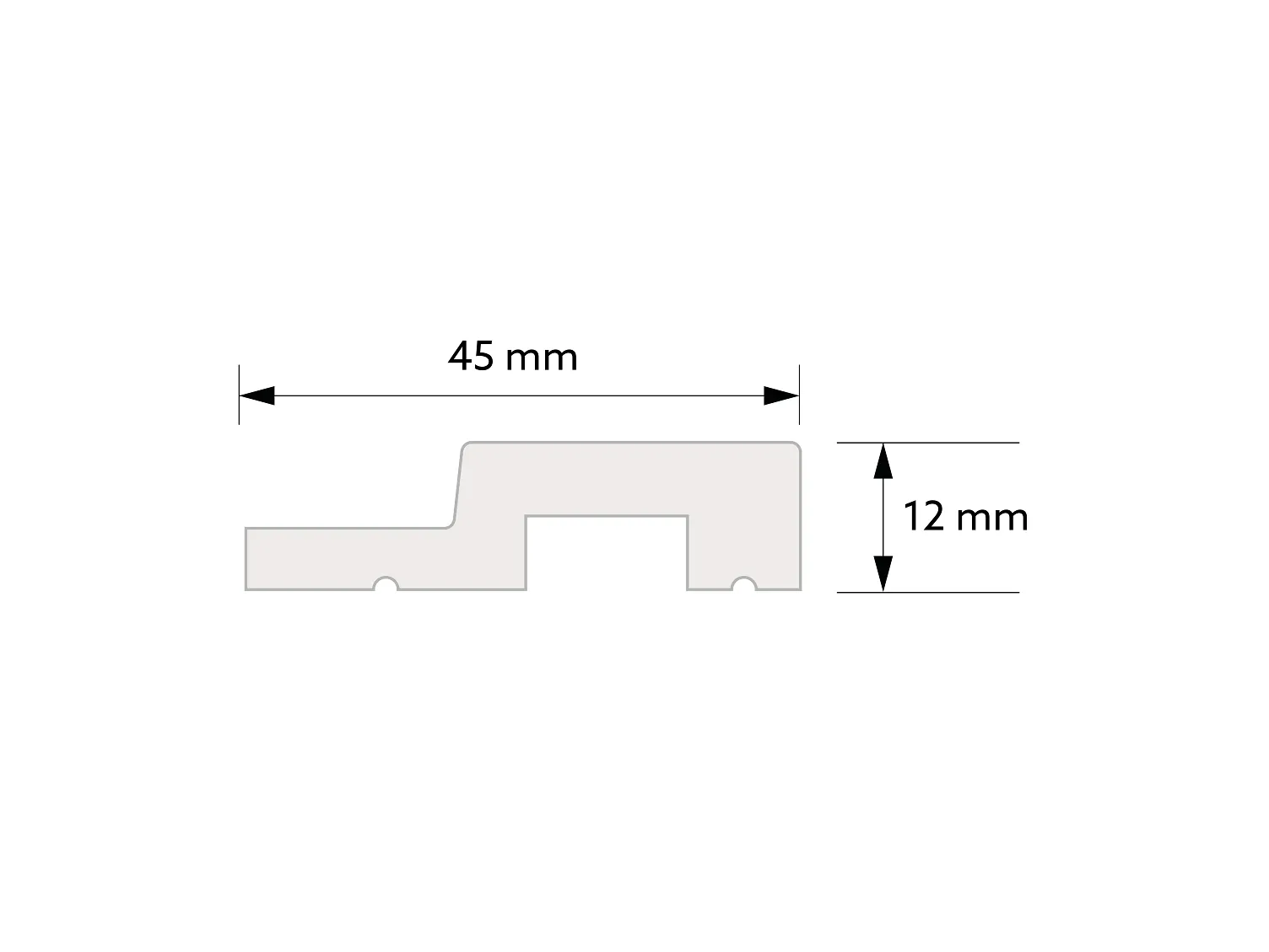 Profil închidere decor lemn Medio dreapta [2]