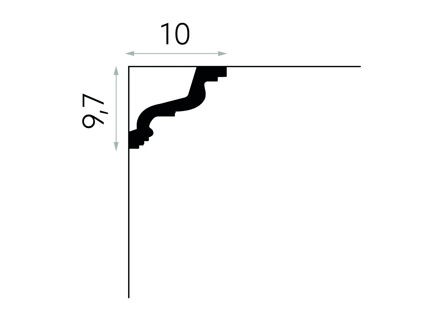 Cornișă flexibilă MDB118F [1]