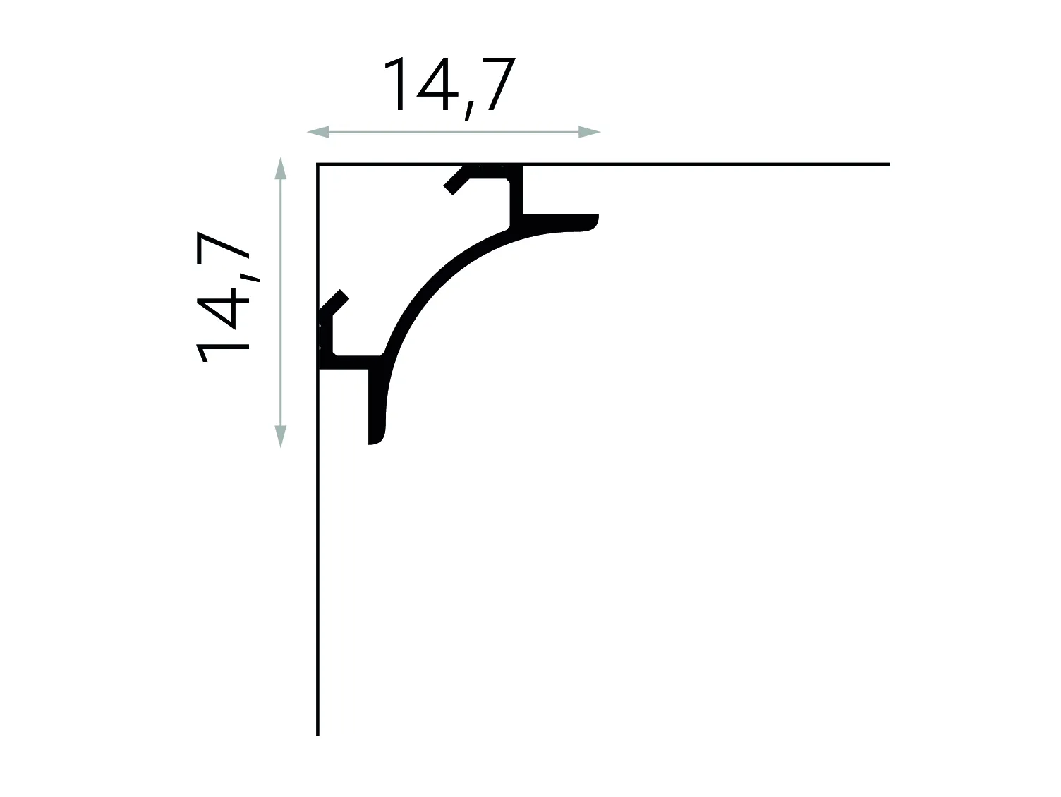 Profil iluminare indirectă QL001 [1]