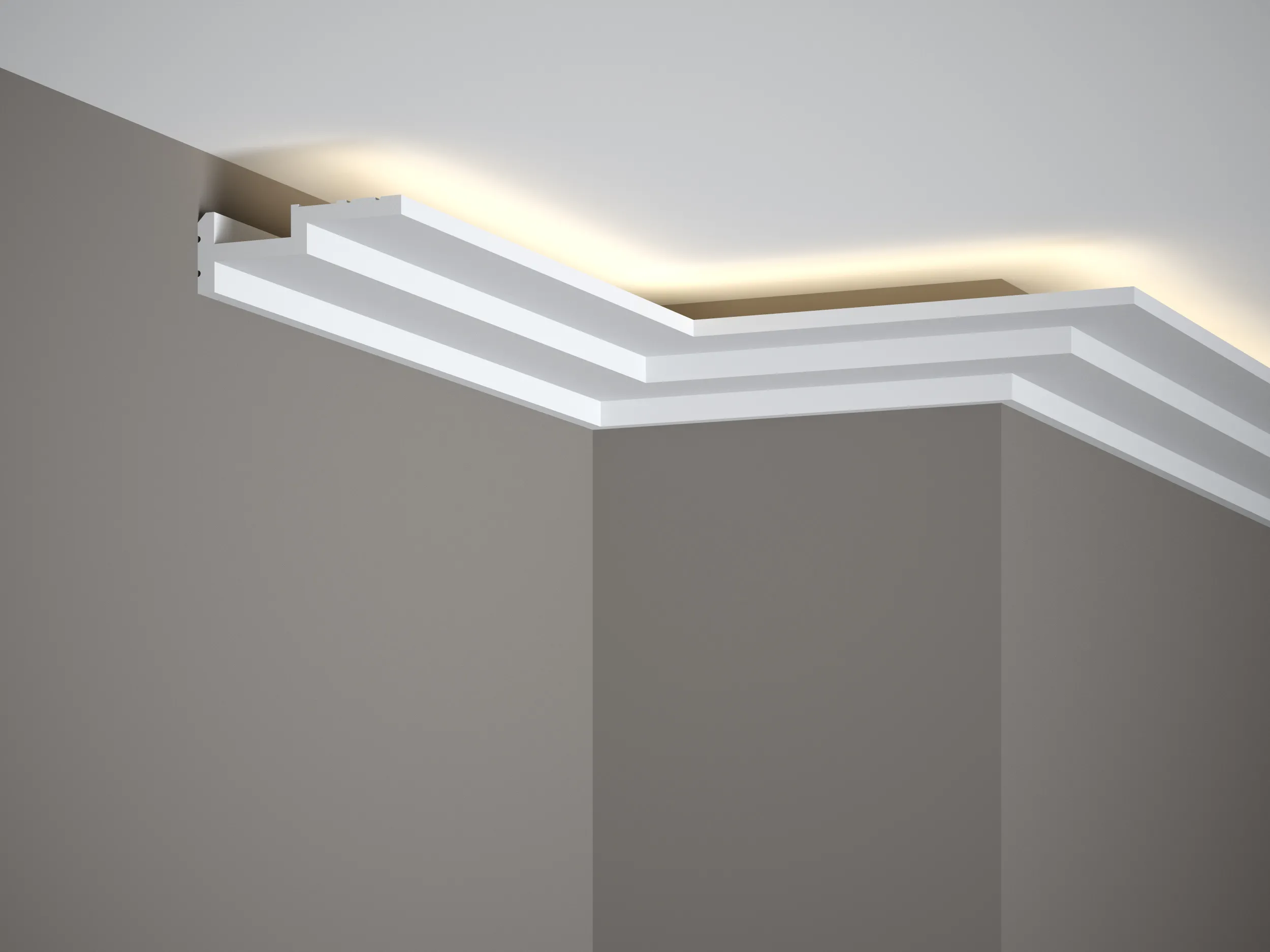 Iluminare indirectă LED - Profil iluminare indirectă QL024