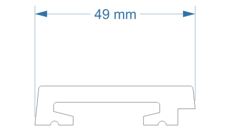 Profil închidere alb Grosso stânga [1]