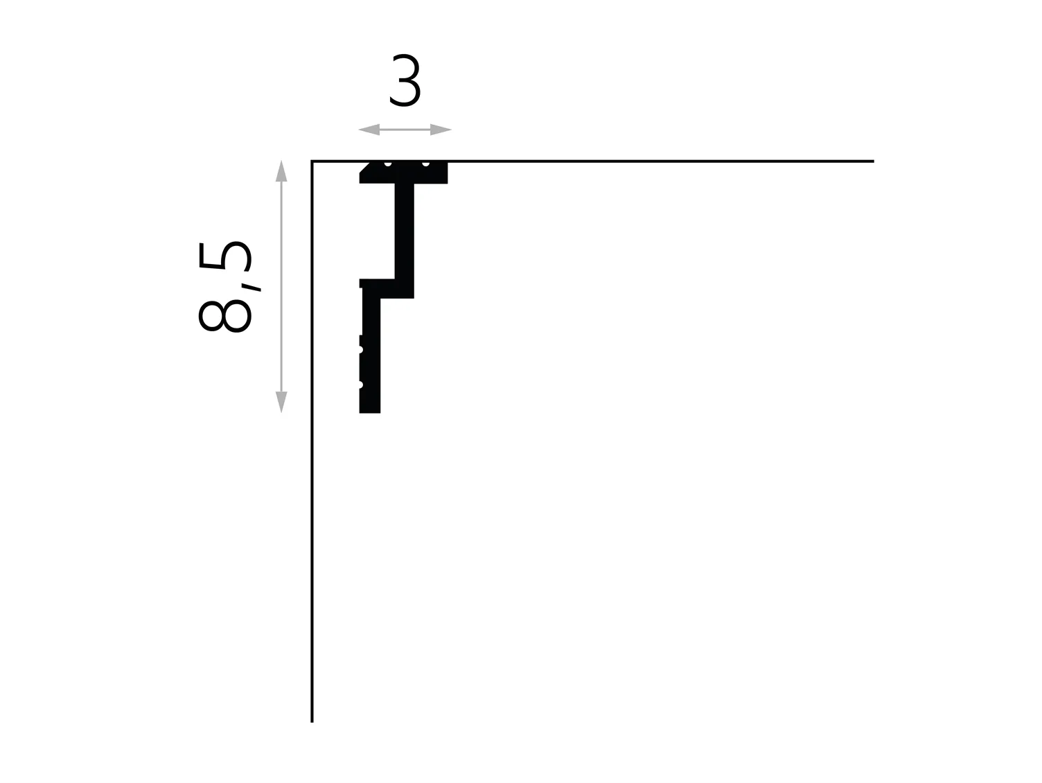 Profil mascare draperie QL024 [1]