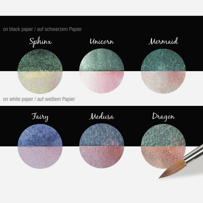 Set 6 acuarele caligrafie si pictura - Magical Creatures [2]