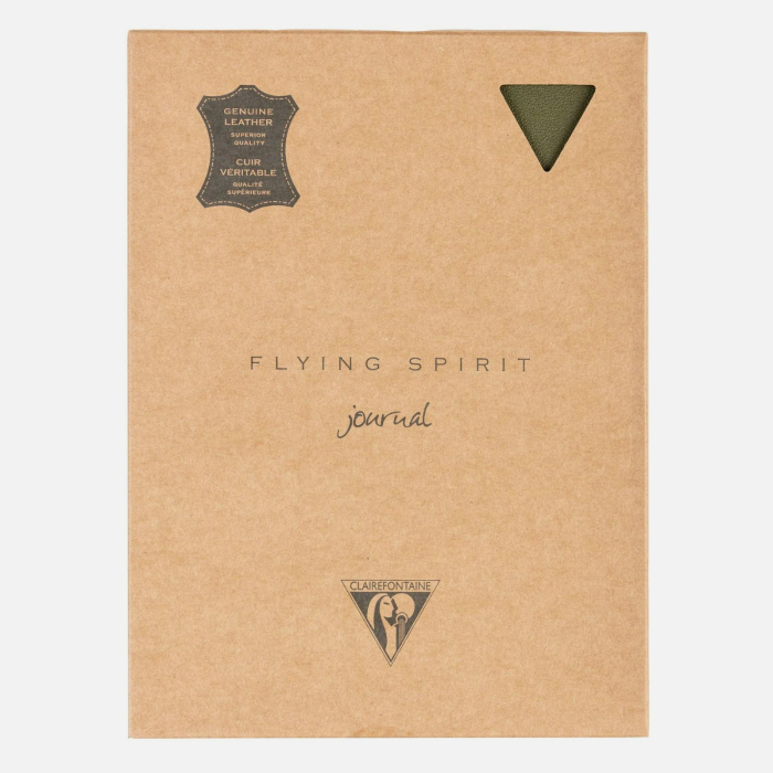 Agenda premium din piele naturală de miel, 90 g/mp, 90 file dictando, A5, Flying Spirit - Clairefontaine [6]