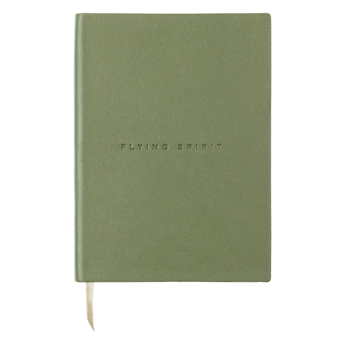Agenda premium din piele naturală de miel, 90 g/mp, 90 file dictando, A5, Flying Spirit - Clairefontaine [2]