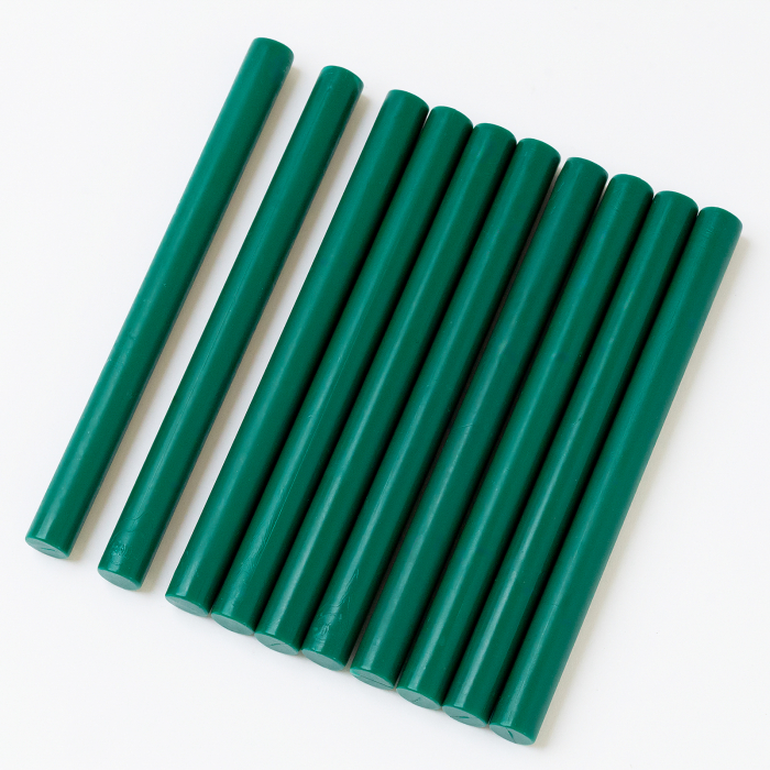 Set 5 batoane de ceara pentru sigilii - Verde inchis [2]