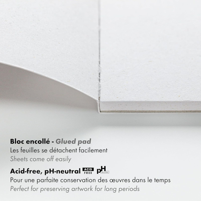 Bloc hartie Misca cu fibre naturale de iarba, mix media, multi technique, 15 foi, 250 g, A4-A3, Paint On - Clairefontaine [5]