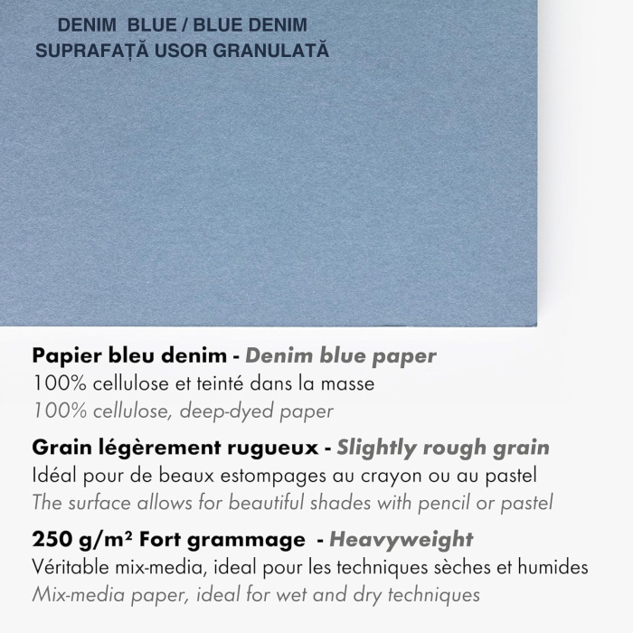 Bloc hartie mix media, multi technique, 6 culori x 4 foi, 250 g, A4-A3, Paint On - Clairefontaine [6]