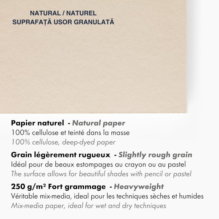 Bloc hartie mix media, multi technique, 6 culori x 4 foi, 250 g, A4-A3, Paint On - Clairefontaine [7]