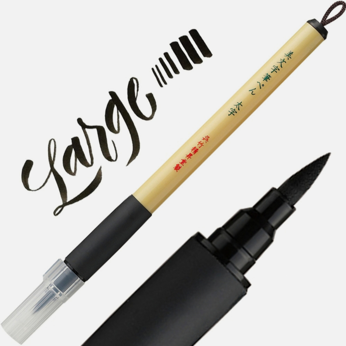Brush pen negru pentru caligrafie Kuretake Bimoji Fude Pen [7]
