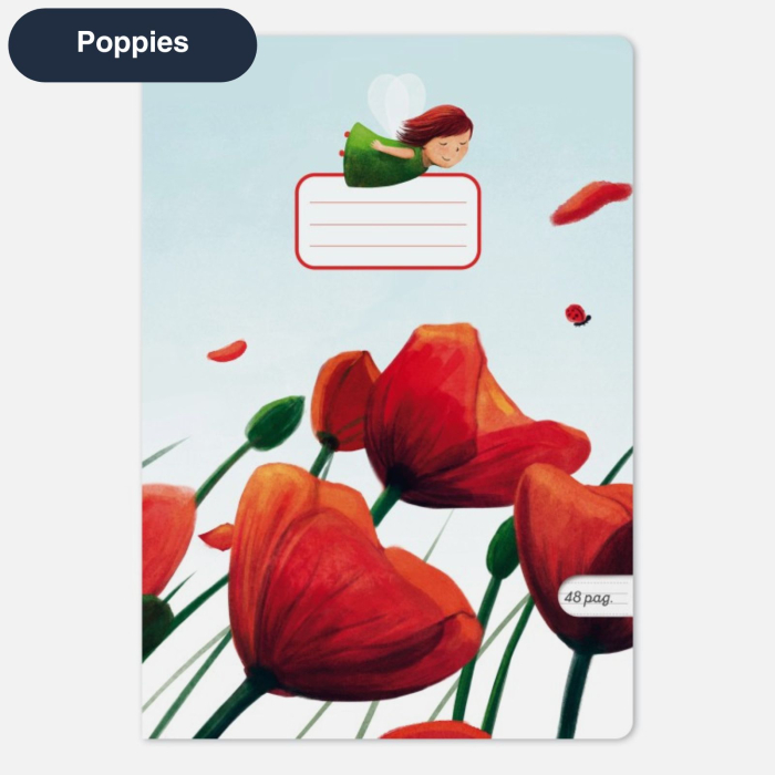 Caiet A5 tip I, 24 file, grosime 90 g/mp, diverse modele [5]